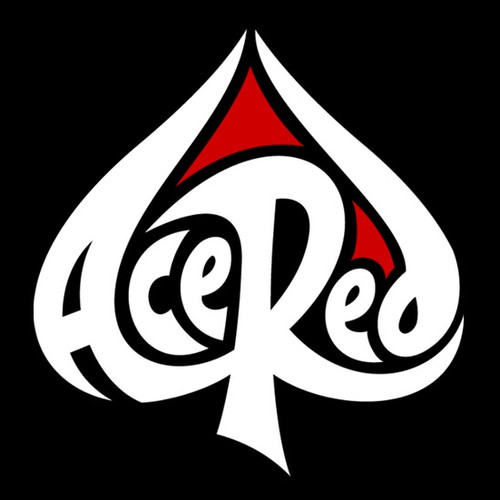 Create a unique text-based logo for signed hip-hop artist Ace Red