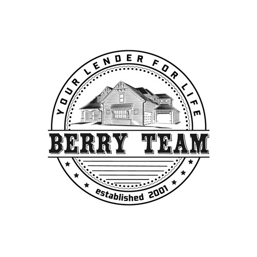 VINTAGE professional logo for a home loan lending team.