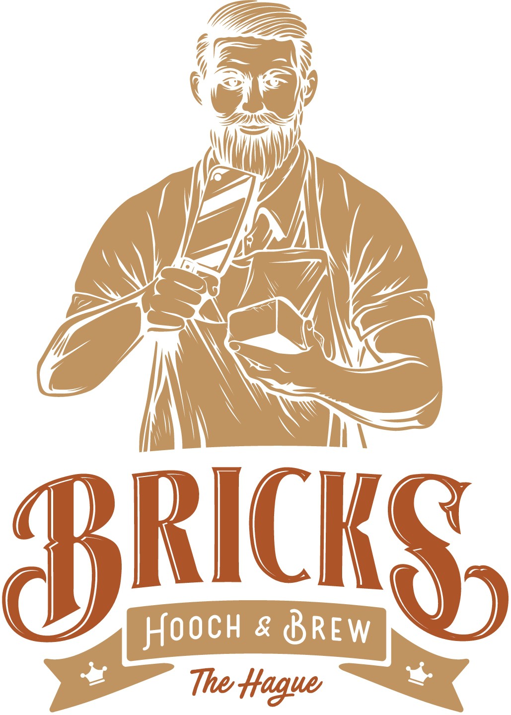 Logo for 'top 10 to be' cocktailbar 'Bricks'