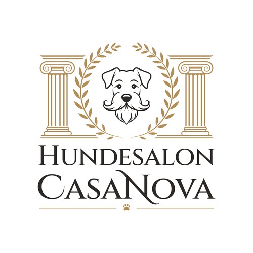 Hundesalon Casanova | Luxury Roman-Inspired Dog Salon Logo