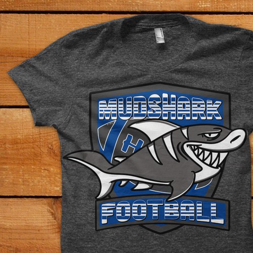 Mud Sharks Football T-Shirt
