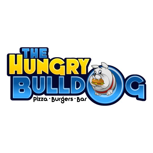 Create the next logo for The Hungry Bulldog