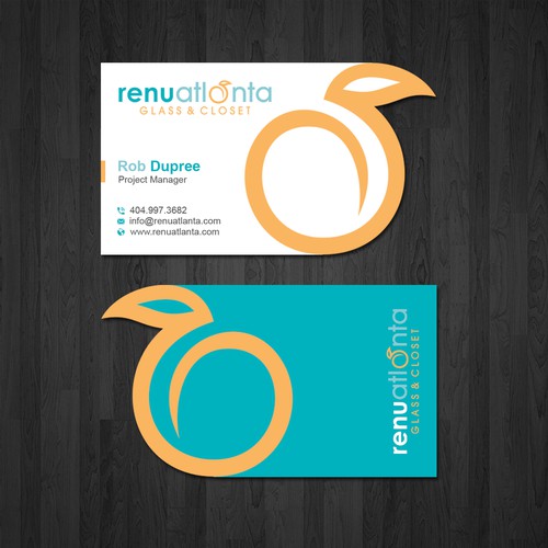 Die cut Business Card