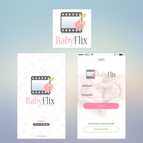 BabyFlix Mobile App Design