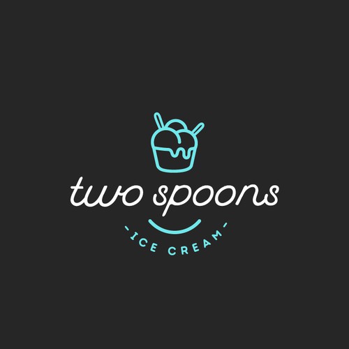 Logo for Two Spoons Ice Cream