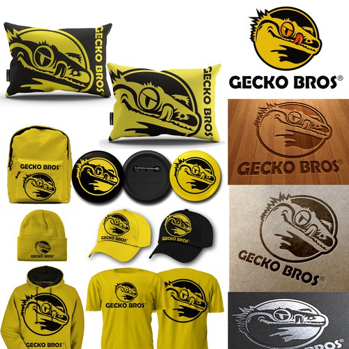Logo design for the "Gecko Bros" brand