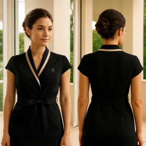 Elegant Salon & Beauty Professional Uniform Design