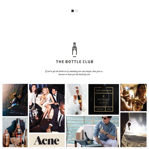 designs for the "the bottle club" (thebottleclub.com)