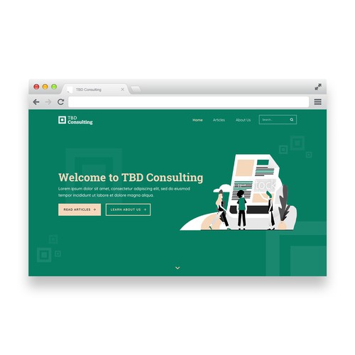 Web Design for Consultation Online Business
