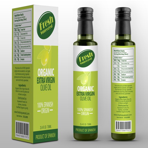 Olive Oil Label & Packaging Design