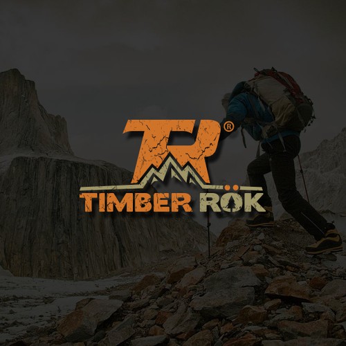 Logo for outdoor product company Timber Rök.