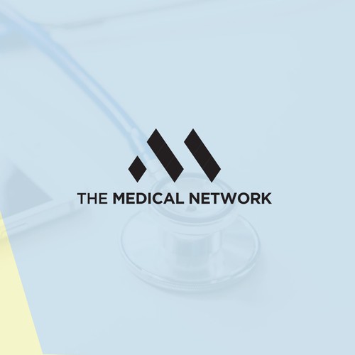 Geometric yet abstract M letter