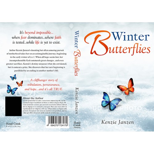 Beautiful book cover for memoir