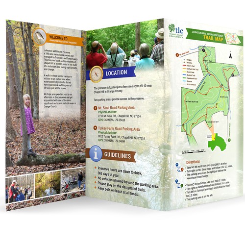 99nonprofits: Snazzy Nature Preserve Brochures for Conservation Nonprofit