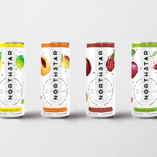 Northstar drinks label and logo design (1-1 Project)