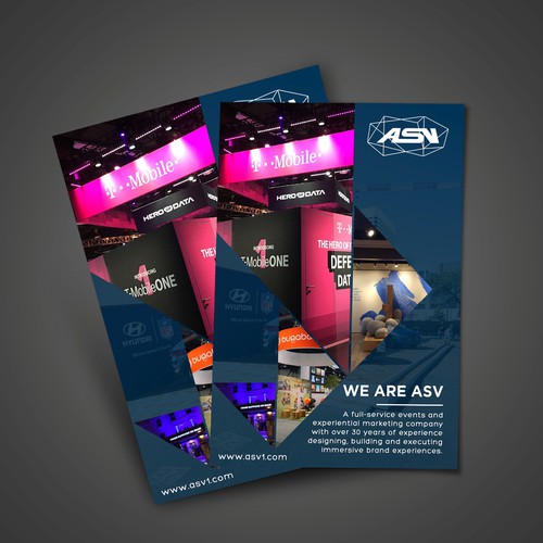Create a one page print ad for Experiential Marketing company, ASV