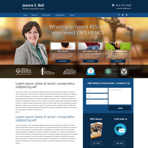 Create a website for Wisconsin Workers Compensation Lawyer