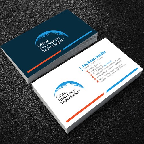 Modern refreshing business card design needed