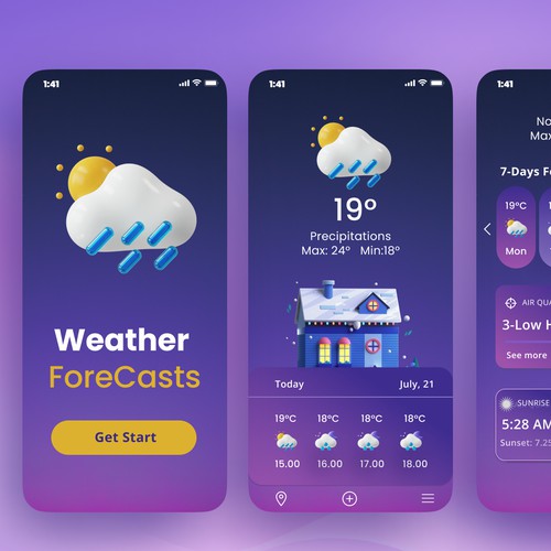 Weather App design