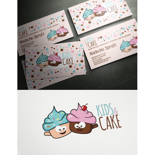 Kids & Cake heeft een nieuw logo and business card nodig