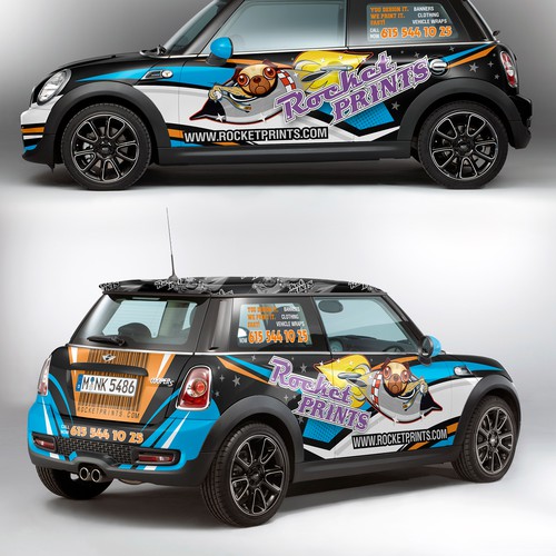 Design Rocket Prints Mini Cooper Clubman Wrap