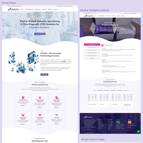 Website Design for Medical Device Brand