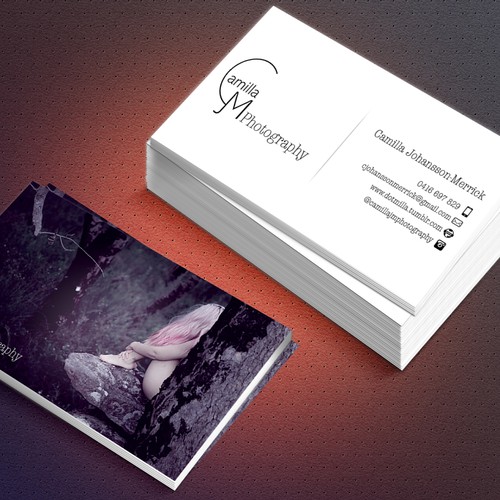 create a business card for photographer