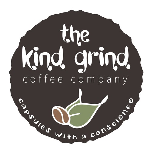 Logo concept for an earth-friendly coffee capsule company.
