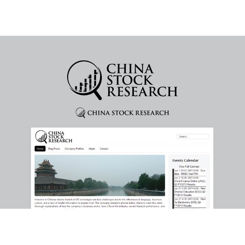 Logo for stock research website focusing on China