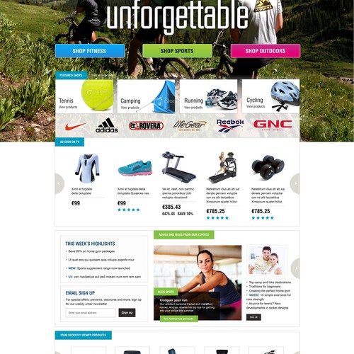 Guaranteed $2000 - Webstore design for new sports & leisure project - be part of defining new brand identity!