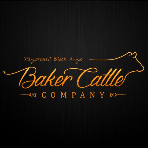 Create a new business logo for Baker Cattle Company