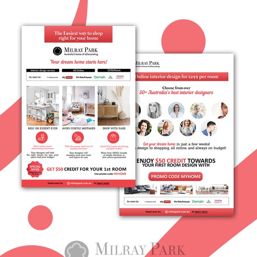 Flyer design for Milray Park