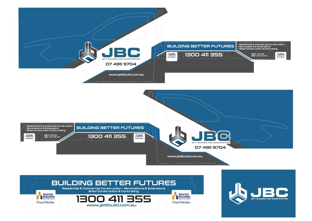 Car Wrap Design - Jett Building and Construction