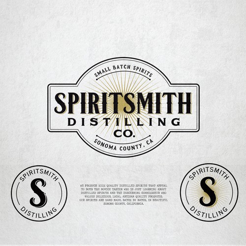 Logo design for Spiritsmith Distilling Co.