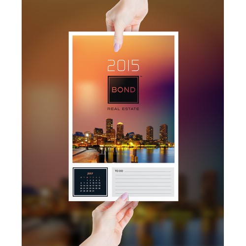 Smart Calendar Postcard for Brooklyn NY Real Estate Agent