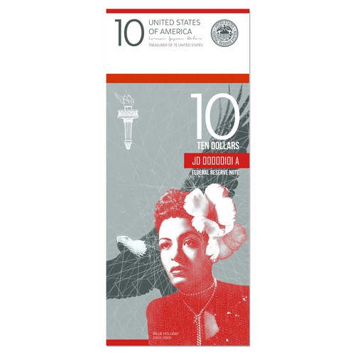 Design the new $10 bill featuring a woman