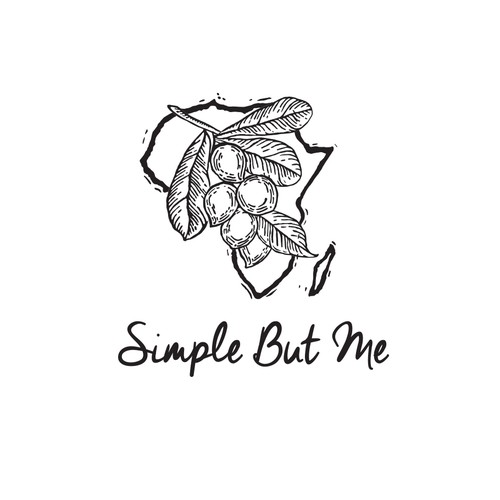 Modern earthy logo for an all natural body butter business