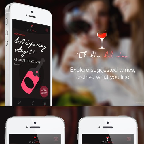 Creare il design per l'app mobile de Il Dire del Vino