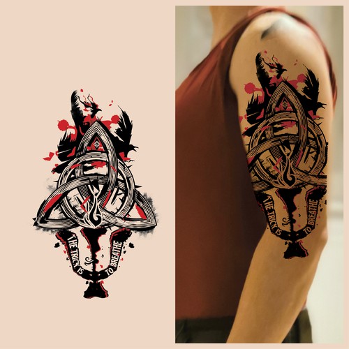 Trash Polka Tatto Design