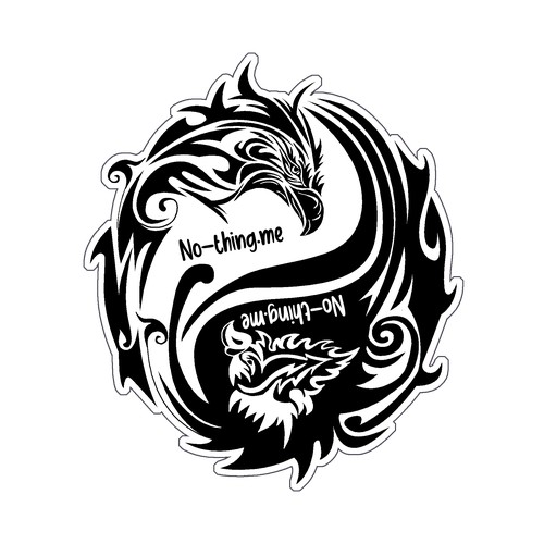 ying yang stiker