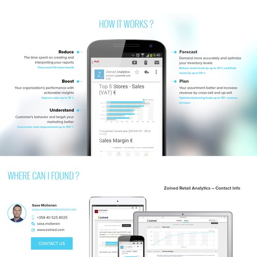 Fast growing retail analytics SaaS startup needs a web site redesign