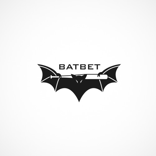 Create a simple and playful logo for BatBet