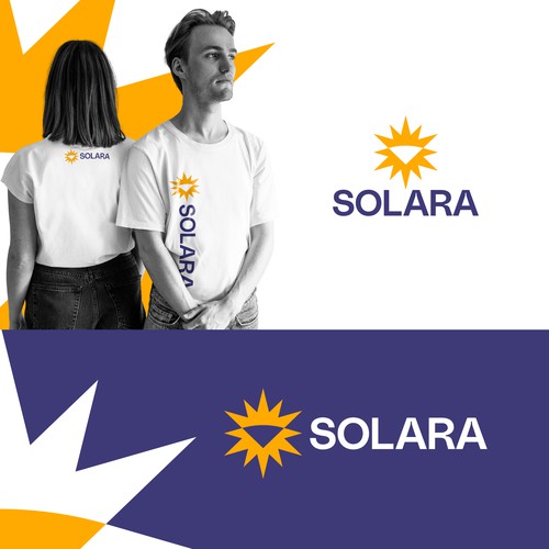 Minimalist sun logo capturing soul, light, and value