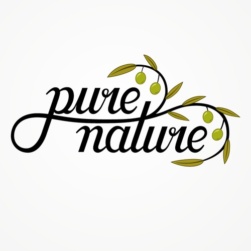 Logo Design for Olive Oil Brand "Pure Nature"