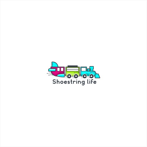 Playful travel logo