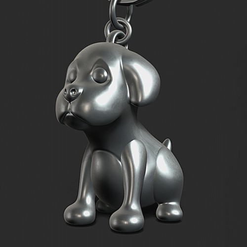 DOG PUPPY 3D keychain