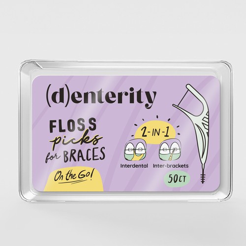 Label for Floss pick box
