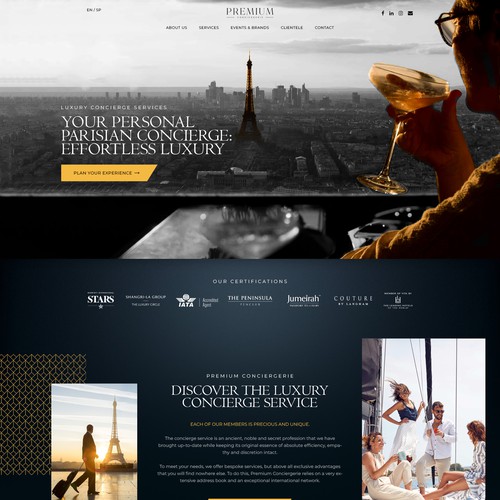 UX/UI Premium Conciergerie website