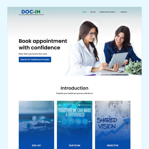 Web design for clinic DOC-IN