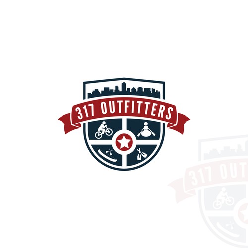 Crest Logo design for 317 OUTFITTERS